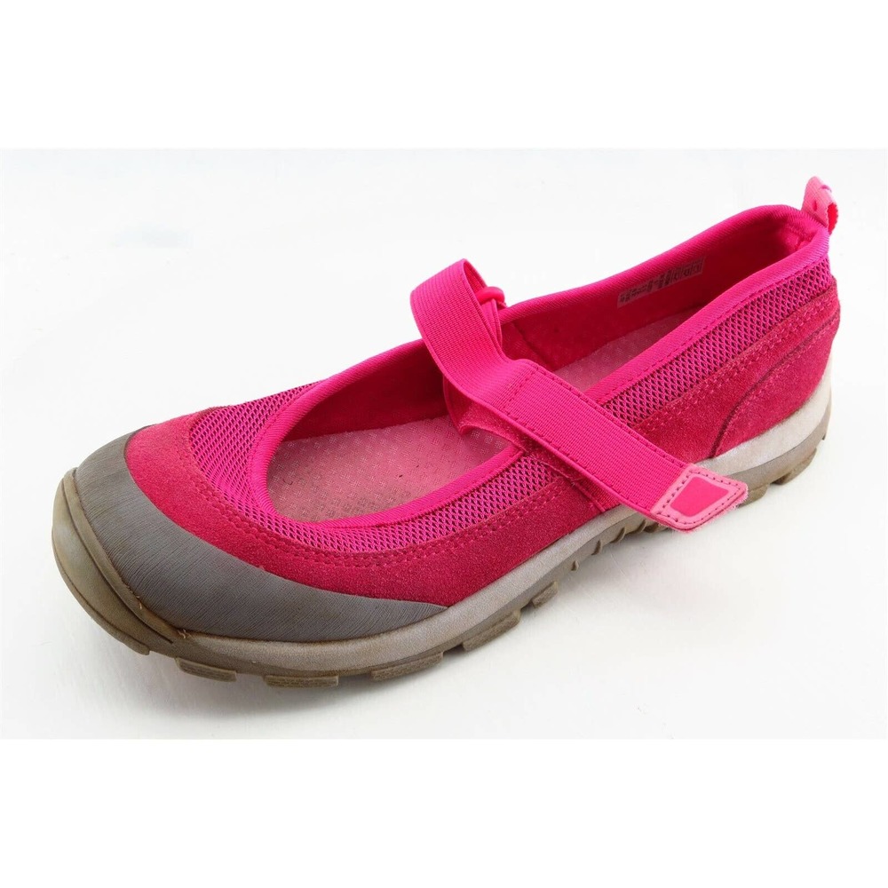 Lands' End Youth Girls Shoes Size 5 M Pink Mary Jane Fabric